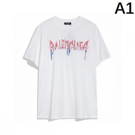2024SS Super Rare Hard to Obtain BALENCIAGA Short Sleeve T-Shirt 2024SS Super Rare Hard to Obtain BALENCIAGA Short Sleeve T-Shirt