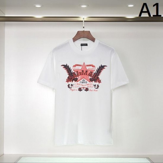 2024SS New item BALMAIN short-sleeved T-shirt that has been featured in many magazines 2024SS New item BALMAIN short-sleeved T-shirt that has been featured in many magazines