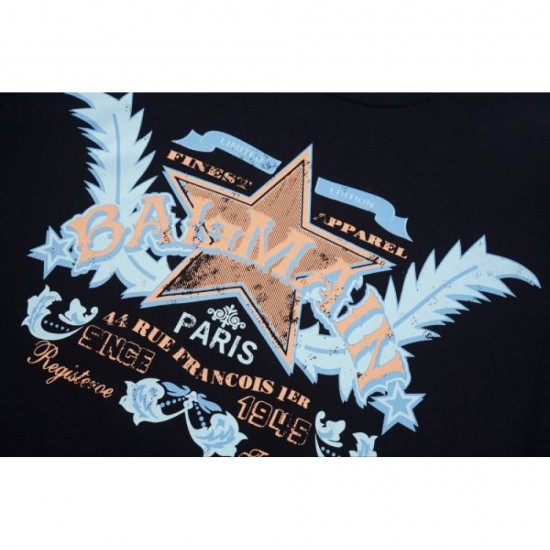 2024SS New item BALMAIN short-sleeved T-shirt that has been featured in many magazines 2024SS New item BALMAIN short-sleeved T-shirt that has been featured in many magazines