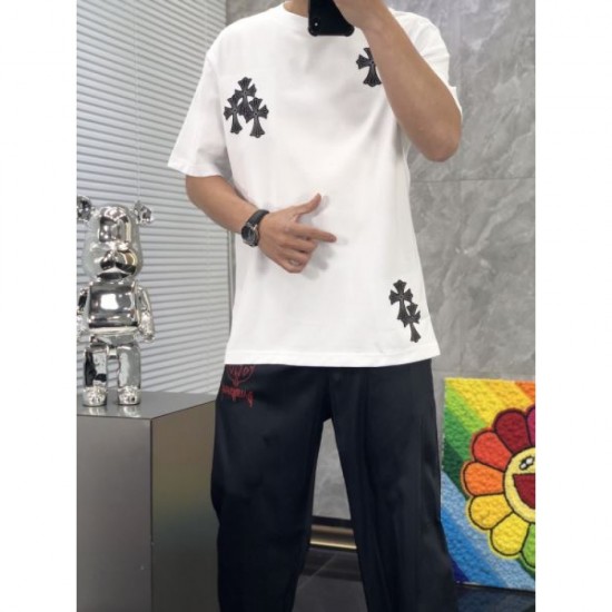 2024SS Spring New Items CHROME HEARTS Short Sleeve T-shirt 2024SS Spring New Items CHROME HEARTS Short Sleeve T-shirt