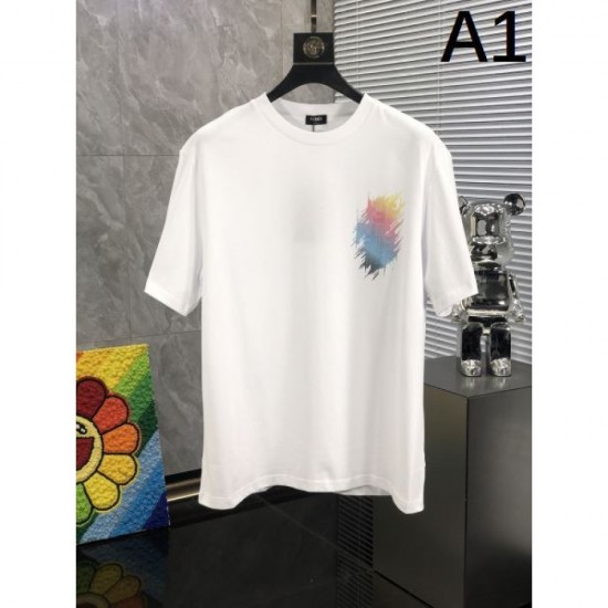 2024SS Summer new item that will be out of stock FENDI Short sleeve T-shirt 2024SS Summer new item that will be out of stock FENDI Short sleeve T-shirt