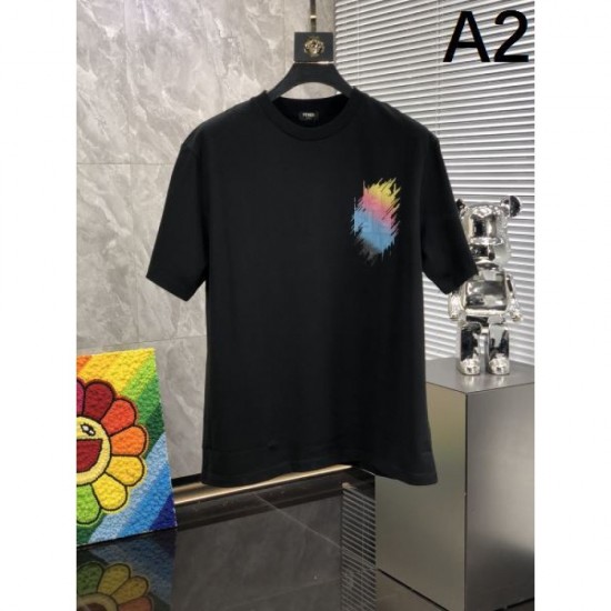 2024SS Summer new item that will be out of stock FENDI Short sleeve T-shirt 2024SS Summer new item that will be out of stock FENDI Short sleeve T-shirt