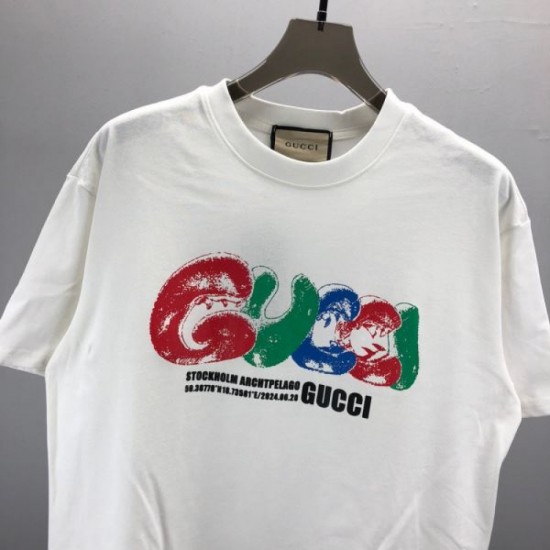 2024SS Gucci Short Sleeve T-Shirt Used by Highly Sensitive Celebrities 2024SS Gucci Short Sleeve T-Shirt Used by Highly Sensitive Celebrities