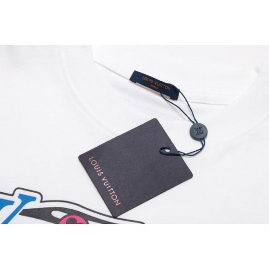 2024SS Spring/Summer Standard New LOUIS VUITTON Short Sleeve T-shirt 2024SS Spring/Summer Standard New LOUIS VUITTON Short Sleeve T-shirt