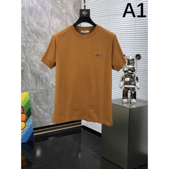 2024SS New Summer New Releases PRADA Short Sleeve T-Shirt 2024SS New Summer New Releases PRADA Short Sleeve T-Shirt