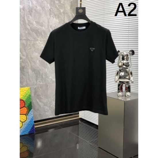 2024SS New Summer New Releases PRADA Short Sleeve T-Shirt 2024SS New Summer New Releases PRADA Short Sleeve T-Shirt