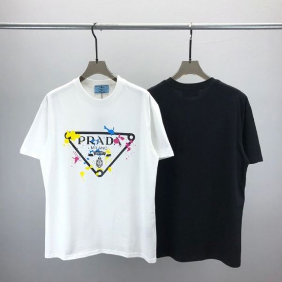 2024SS This season's explosively popular standard product PRADA Short sleeve T-shirt 2024SS This season's explosively popular standard product PRADA Short sleeve T-shirt