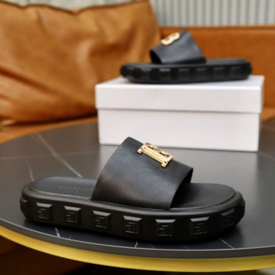 BALMAIN New summer products that transcend borders and eras 2024SS Men's slippers BALMAIN New summer products that transcend borders and eras 2024SS Men's slippers