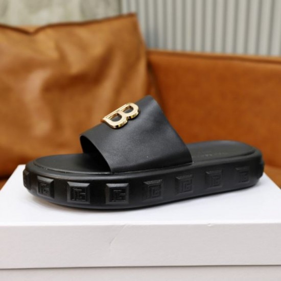 BALMAIN New summer products that transcend borders and eras 2024SS Men's slippers BALMAIN New summer products that transcend borders and eras 2024SS Men's slippers