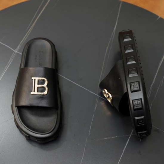 BALMAIN New summer products that transcend borders and eras 2024SS Men's slippers BALMAIN New summer products that transcend borders and eras 2024SS Men's slippers