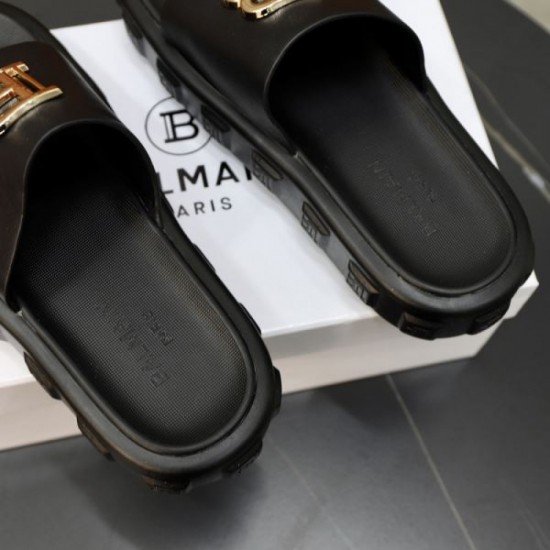 BALMAIN New summer products that transcend borders and eras 2024SS Men's slippers BALMAIN New summer products that transcend borders and eras 2024SS Men's slippers