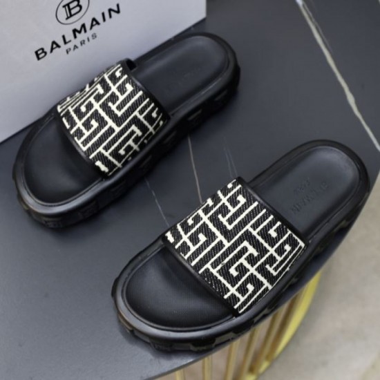 BALMAIN 2024SS men's slippers that are now very popular among celebrities BALMAIN 2024SS men's slippers that are now very popular among celebrities