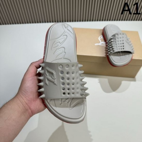 CHRISTIAN LOUBOUTIN Christian Louboutin Summer Popular 2024SS Men's Slippers CHRISTIAN LOUBOUTIN Christian Louboutin Summer Popular 2024SS Men's Slippers