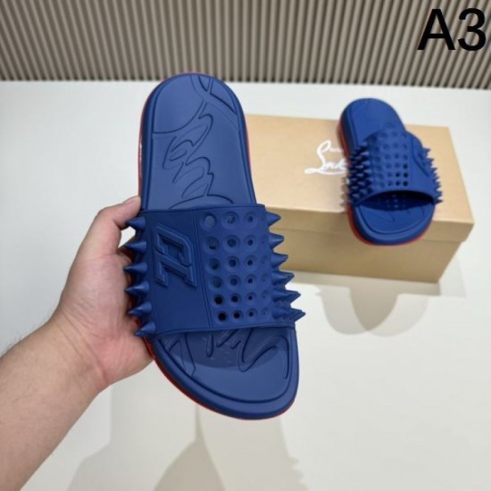 CHRISTIAN LOUBOUTIN Christian Louboutin Summer Popular 2024SS Men's Slippers CHRISTIAN LOUBOUTIN Christian Louboutin Summer Popular 2024SS Men's Slippers