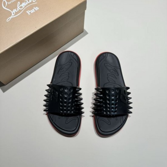 CHRISTIAN LOUBOUTIN Christian Louboutin Summer Popular 2024SS Men's Slippers CHRISTIAN LOUBOUTIN Christian Louboutin Summer Popular 2024SS Men's Slippers