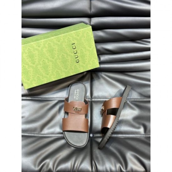 GUCCI Gucci Latest Ahead Stylish Logo 2024SS Men's Slippers GUCCI Gucci Latest Ahead Stylish Logo 2024SS Men's Slippers