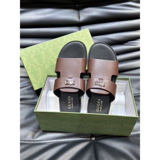 GUCCI Gucci Latest Ahead Stylish Logo 2024SS Men's Slippers GUCCI Gucci Latest Ahead Stylish Logo 2024SS Men's Slippers