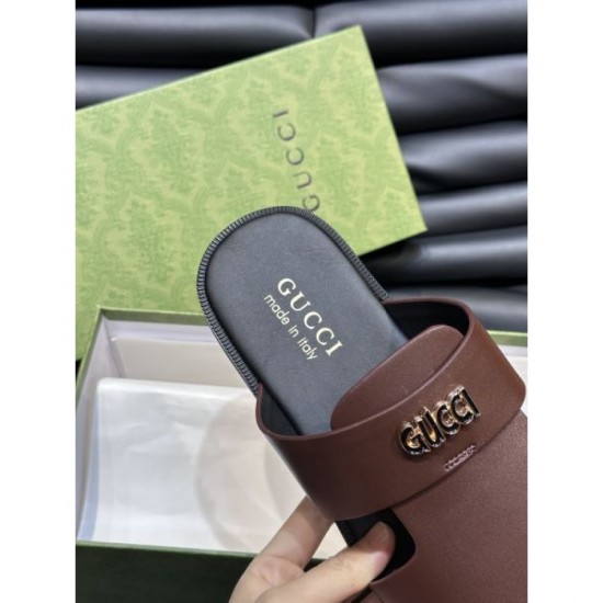GUCCI Gucci Latest Ahead Stylish Logo 2024SS Men's Slippers GUCCI Gucci Latest Ahead Stylish Logo 2024SS Men's Slippers