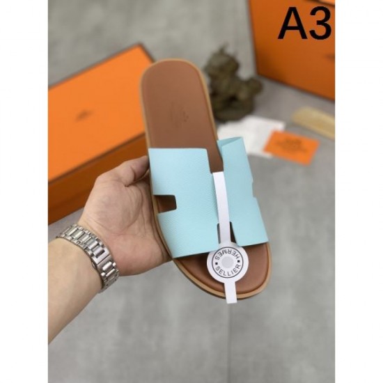 HERMES Latest Trend Fashion New Arrivals 2024SS Men's Slippers HERMES Latest Trend Fashion New Arrivals 2024SS Men's Slippers