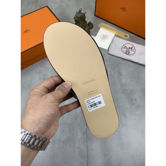 HERMES Latest Trend Fashion New Arrivals 2024SS Men's Slippers HERMES Latest Trend Fashion New Arrivals 2024SS Men's Slippers