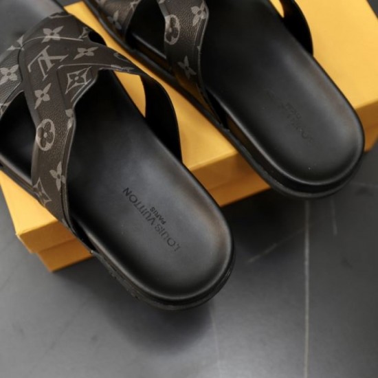 LOUIS VUITTON Enjoy fashion! 2024SS Men's slippers LOUIS VUITTON Enjoy fashion! 2024SS Men's slippers