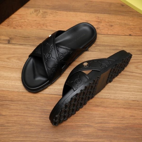 PHILIPP PLEIN Super Special Price Very Popular 2024SS Men's Sandals PHILIPP PLEIN Super Special Price Very Popular 2024SS Men's Sandals