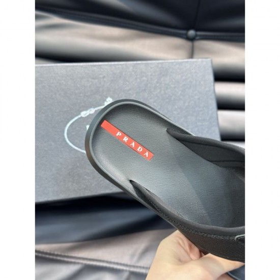 PRADA Prada Celebrity Gets This Season 2024SS Men's Slippers PRADA Prada Celebrity Gets This Season 2024SS Men's Slippers