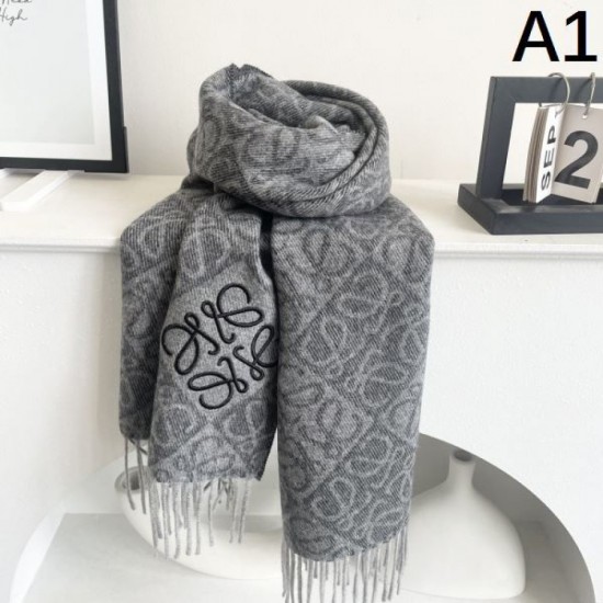2024FW Scarf LOEWE Latest advance fashionable logo included 2024FW Scarf LOEWE Latest advance fashionable logo included