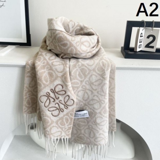 2024FW Scarf LOEWE Latest advance fashionable logo included 2024FW Scarf LOEWE Latest advance fashionable logo included