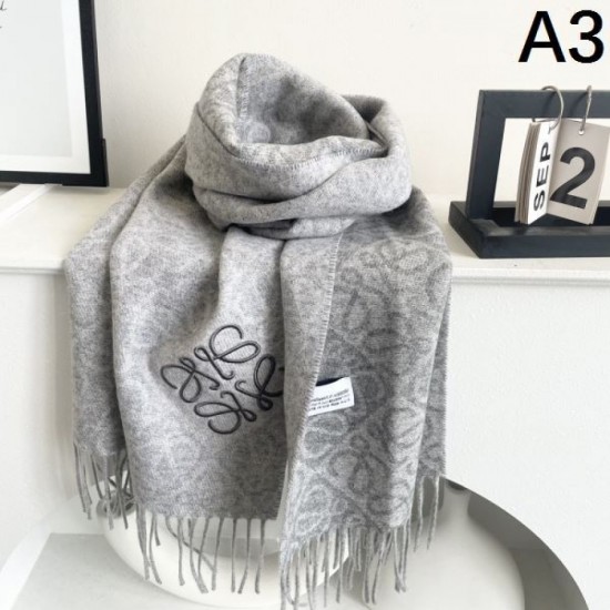 2024FW Scarf LOEWE Latest advance fashionable logo included 2024FW Scarf LOEWE Latest advance fashionable logo included
