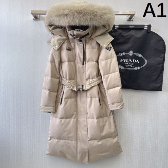 PRADA Women's Down Jacket 2024FW Long Season Use PRADA Women's Down Jacket 2024FW Long Season Use