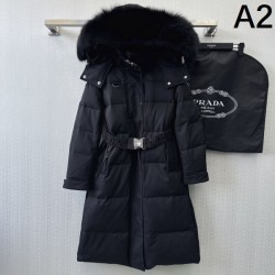 PRADA Women's Down Jacket 2024FW Long Season Use