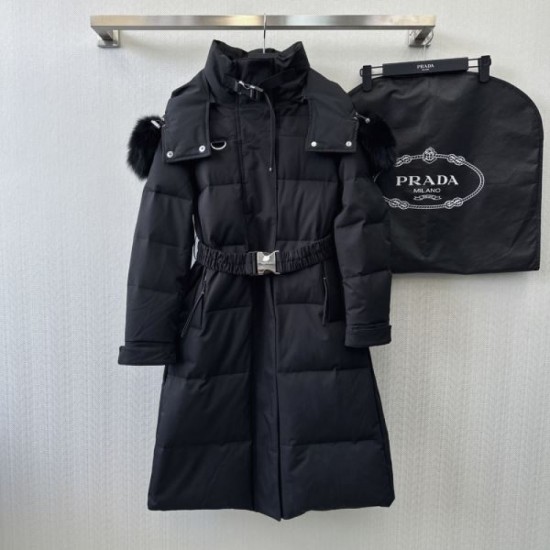 PRADA Women's Down Jacket 2024FW Long Season Use PRADA Women's Down Jacket 2024FW Long Season Use