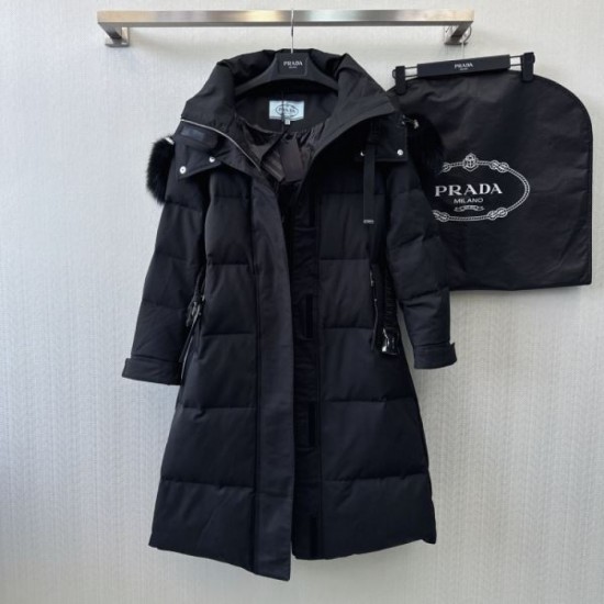 PRADA Women's Down Jacket 2024FW Long Season Use PRADA Women's Down Jacket 2024FW Long Season Use