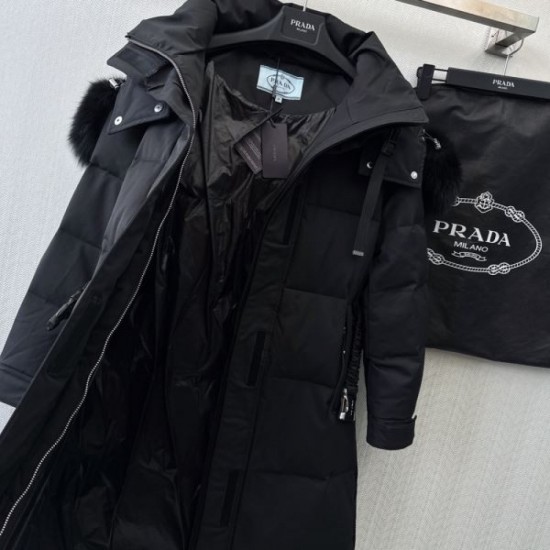 PRADA Women's Down Jacket 2024FW Long Season Use PRADA Women's Down Jacket 2024FW Long Season Use