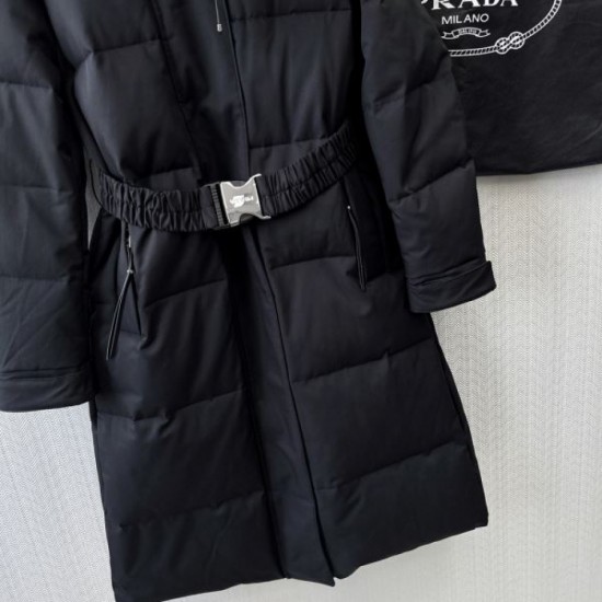 PRADA Women's Down Jacket 2024FW Long Season Use PRADA Women's Down Jacket 2024FW Long Season Use