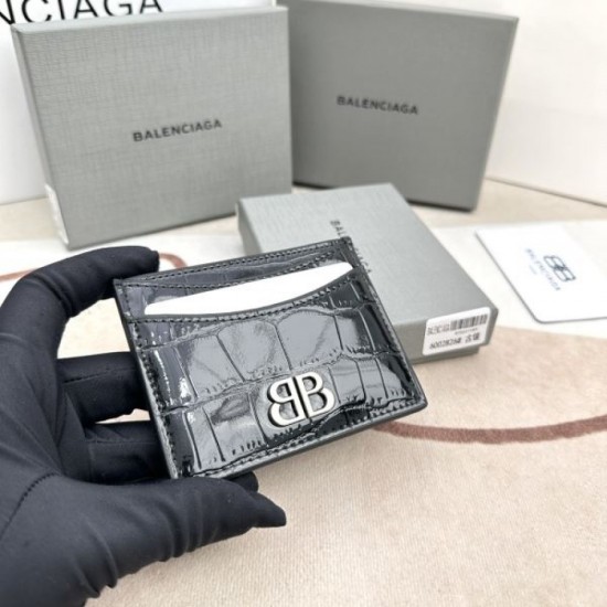 BALENCIAGA 2024SS Card case with a stylish impression BALENCIAGA 2024SS Card case with a stylish impression