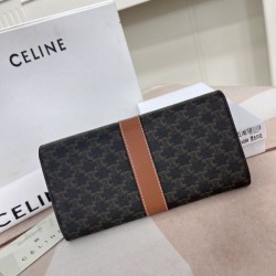 CELINE 2024SS Outstanding Attractive Item Long Wallet