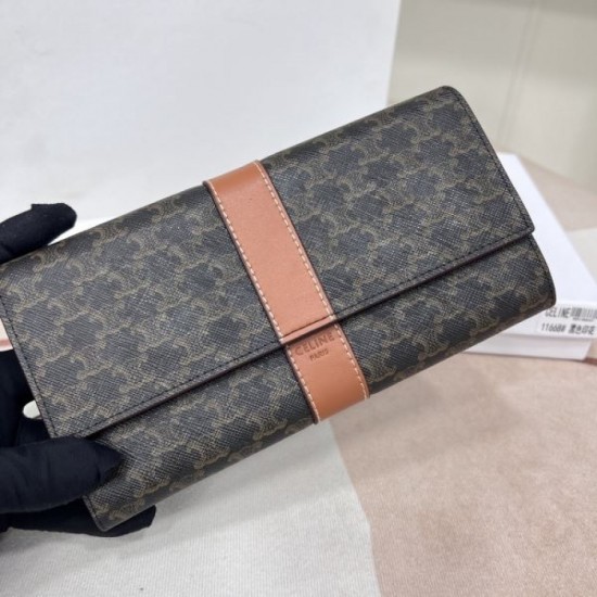 CELINE 2024SS Outstanding Attractive Item Long Wallet CELINE 2024SS Outstanding Attractive Item Long Wallet