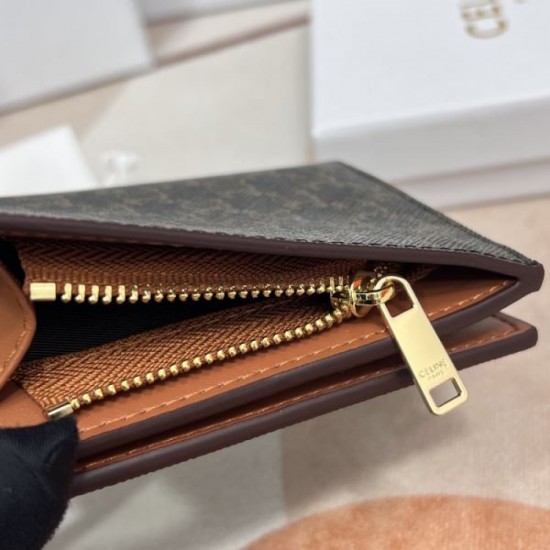CELINE 2024SS Spring/Summer Super Popular Limited Collaboration Bifold Wallet CELINE 2024SS Spring/Summer Super Popular Limited Collaboration Bifold Wallet