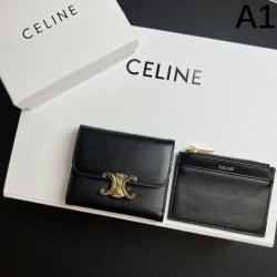 CELINE 2024SS Spring/Summer Limited Sale Price Tri-fold Wallet