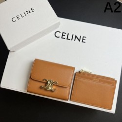 CELINE 2024SS Spring/Summer Limited Sale Price Tri-fold Wallet