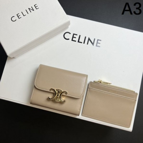 CELINE 2024SS Spring/Summer Limited Sale Price Tri-fold Wallet CELINE 2024SS Spring/Summer Limited Sale Price Tri-fold Wallet