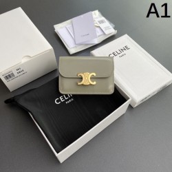 CELINE 2024SS Card case for stylish advanced users