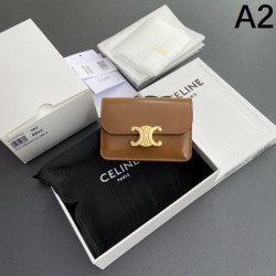 CELINE 2024SS Card case for stylish advanced users