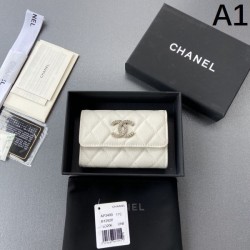CHANEL 2024FW New color bifold wallet for fashion