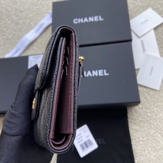 CHANEL 2024FW Nice Design Out of stock Brand Trifold Wallet CHANEL 2024FW Nice Design Out of stock Brand Trifold Wallet