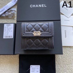 CHANEL 2024FW This season's hottest trend tri-fold wallet