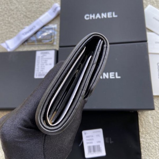 CHANEL 2024FW This season's hottest trend tri-fold wallet CHANEL 2024FW This season's hottest trend tri-fold wallet