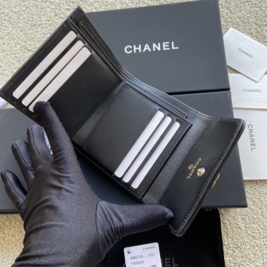 CHANEL 2024FW This season's hottest trend tri-fold wallet CHANEL 2024FW This season's hottest trend tri-fold wallet